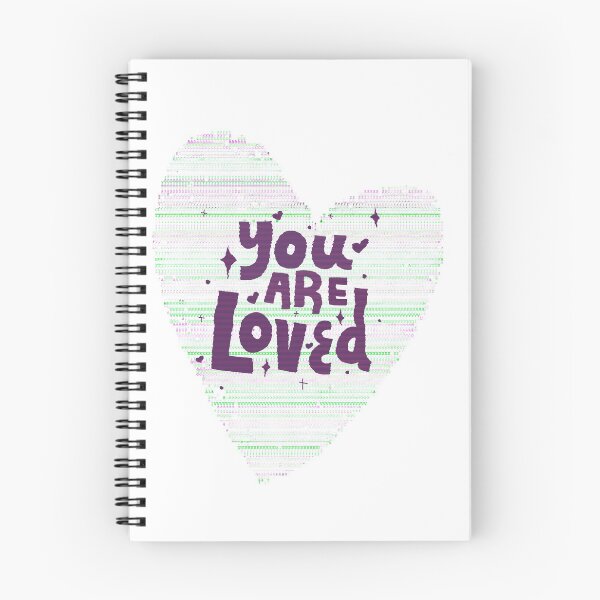 Item preview, You are Loved Pixel Code Heart designed and sold by speakupandshine.