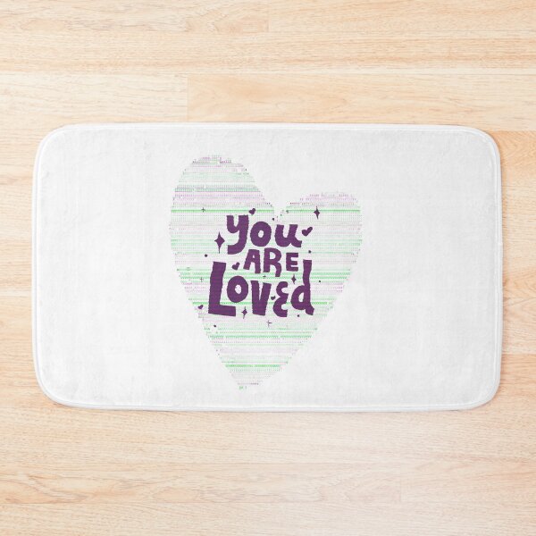 Item preview, You are Loved Pixel Code Heart designed and sold by speakupandshine.