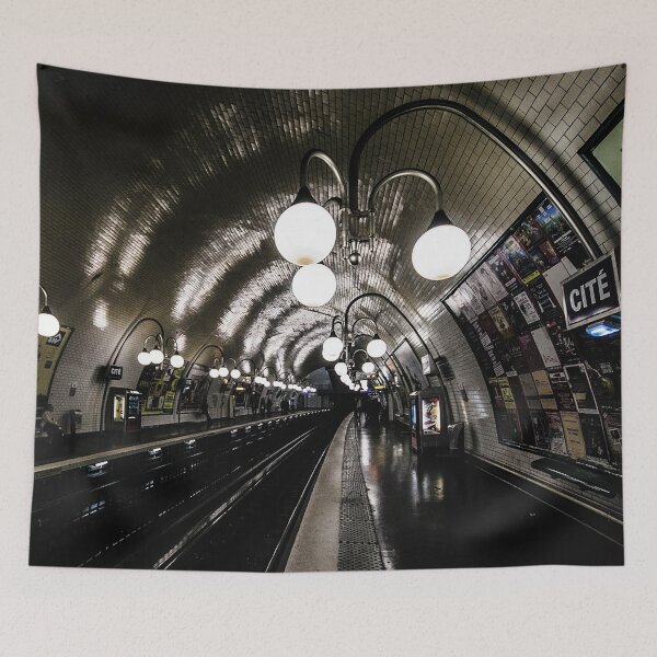 Item preview, Paris Metro Station, Cite Station, Subway, Paris Subway Station, Underground, Mass Transit designed and sold by Nostrathomas66.