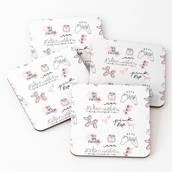 Item preview, PINK Campus Rep Essentials (transparent) designed and sold by Custom Canvas Buff.