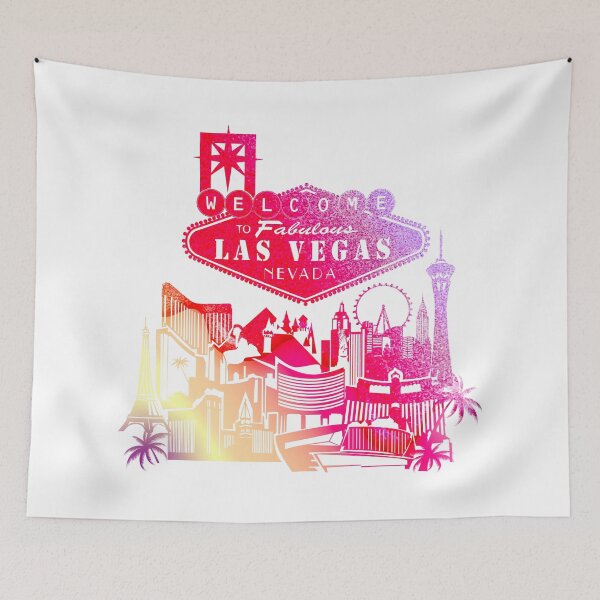 Item preview, Welcome to Las Vegas Colorful Sign designed and sold by Elenia Design.
