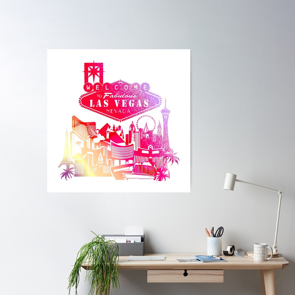 Las Vegas Nevada Skyline Las Vegas Painting Wall Art, Sport Art Prints Fan  Gift, Canvas Prints Wall Art Decor