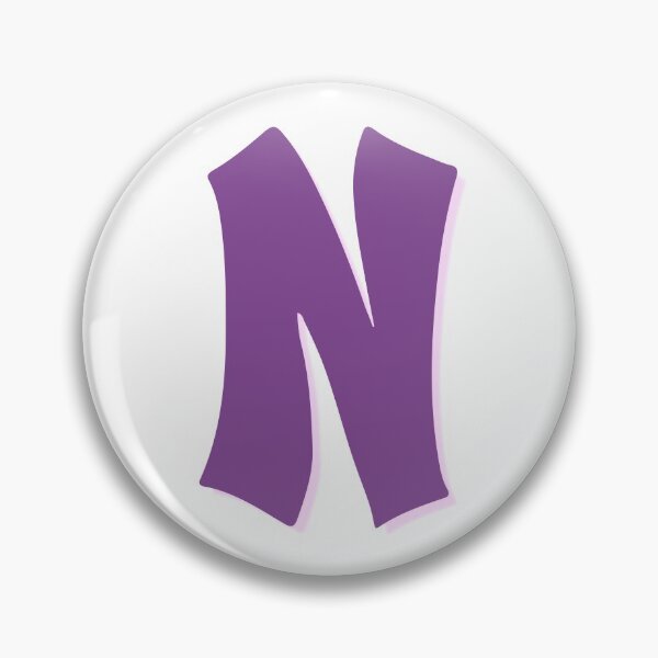 Item preview, Purple Graffiti Letter N designed and sold by LetterMom.