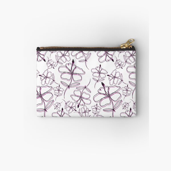 Item preview, Line drawing flower reflected pattern designed and sold by apis-florea.