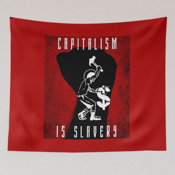 Item preview, Capitalism Is Slavery designed and sold by NewHumansDesign.