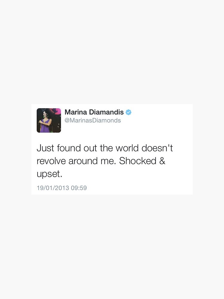 just found out the world doesn't revolve around me by syd6700