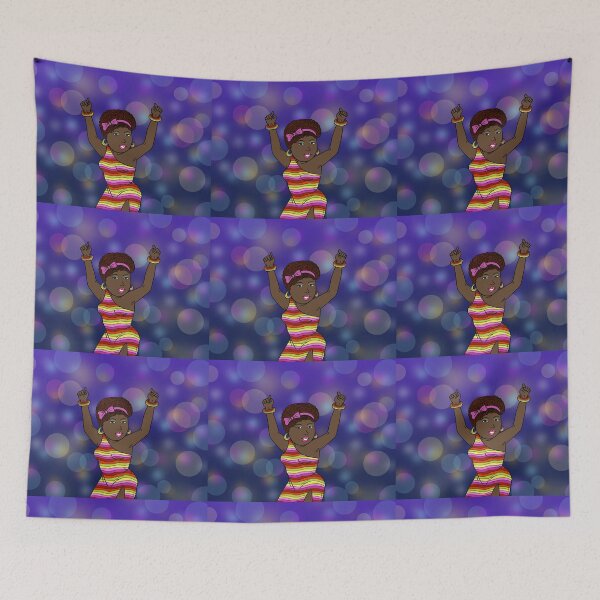Item preview, African American black woman disco funky dancing. designed and sold by Nalidsa Sukprasert.