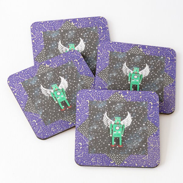 Item preview, Winged Robot in Space designed and sold by DBMenagerie.