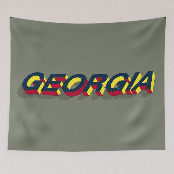 Item preview, Georgia state 3D text design  designed and sold by HBWOLFARTS.