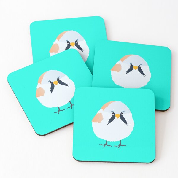 Item preview, Bearded Reedling on Aqua designed and sold by Digitaldingo.