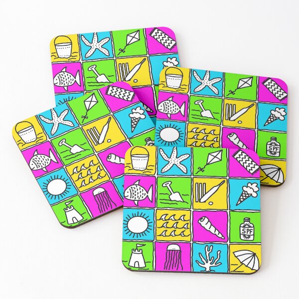 Item preview, Summer time at the beach in neon colours designed and sold by FrancesPoff.