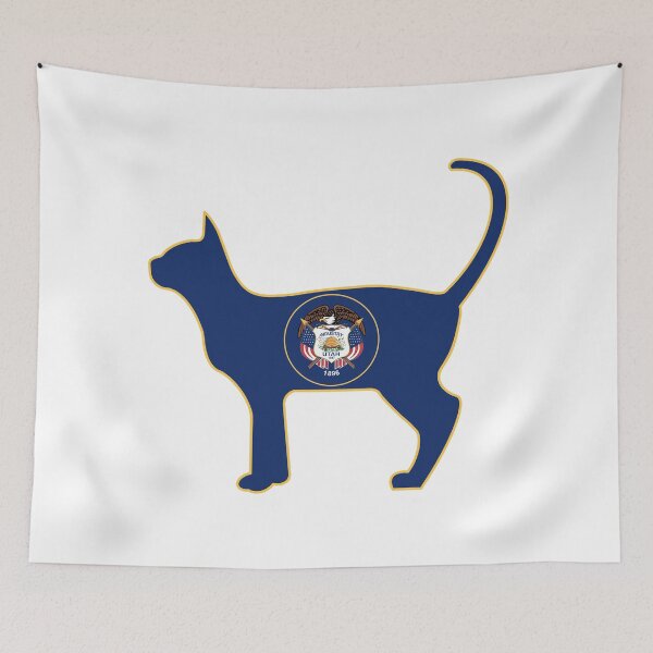 Item preview, Utah Flag for Cat Lovers  designed and sold by Gsallicat.