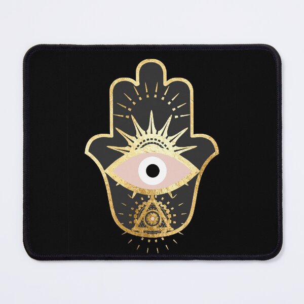 Item preview, hamsa hand in blush gold foil designed and sold by sofiahawk.