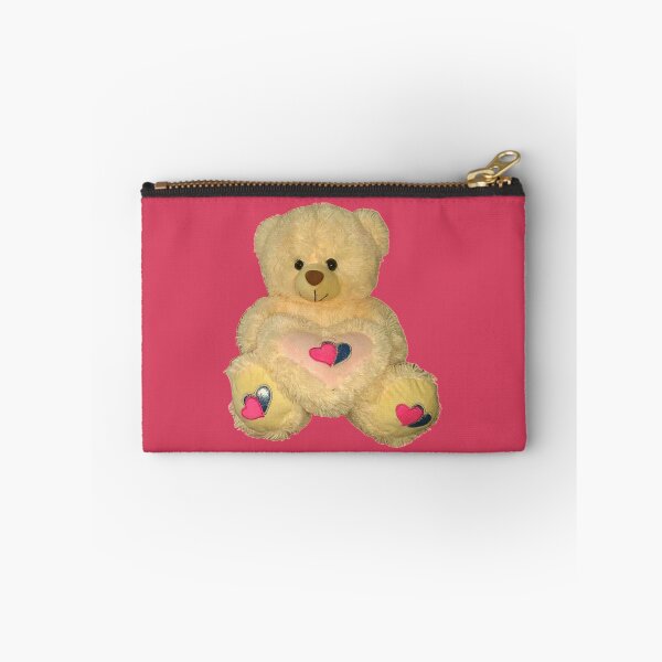 Item preview, Cute Bear with Hearts on Dark Pink BG designed and sold by LoloTrends.