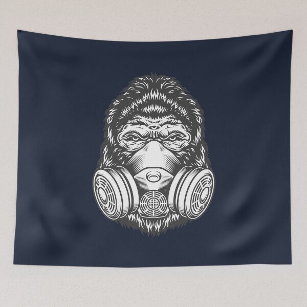 Item preview, Gorila with Gas Mask Gorilla designed and sold by Web CreationsNL.