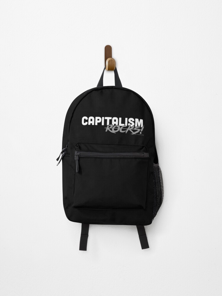 Thumbnail 1 of 3, Backpack, Capitalism Rocks! designed and sold by VoluntaryPanda.