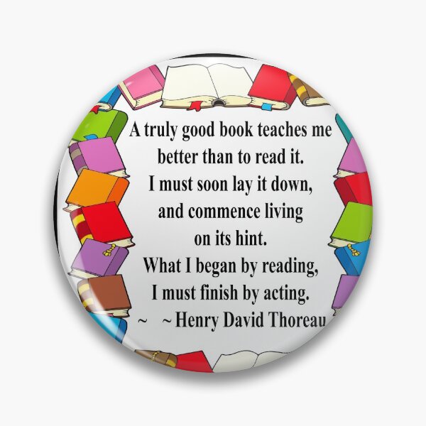 Item preview, Thoreau quote on Truly Good Books designed and sold by FunWithChemo.