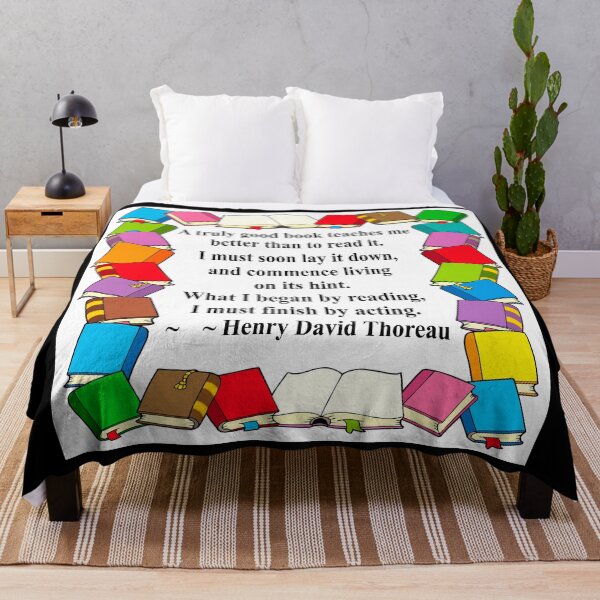 Item preview, Thoreau quote on Truly Good Books designed and sold by FunWithChemo.