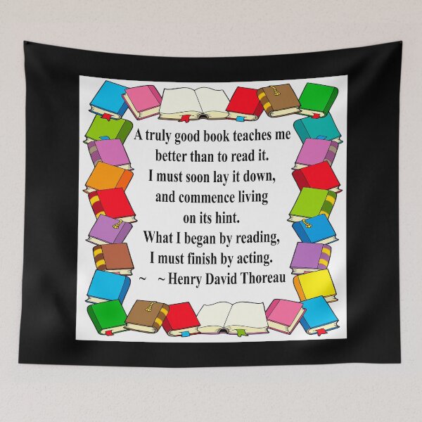 Item preview, Thoreau quote on Truly Good Books designed and sold by FunWithChemo.