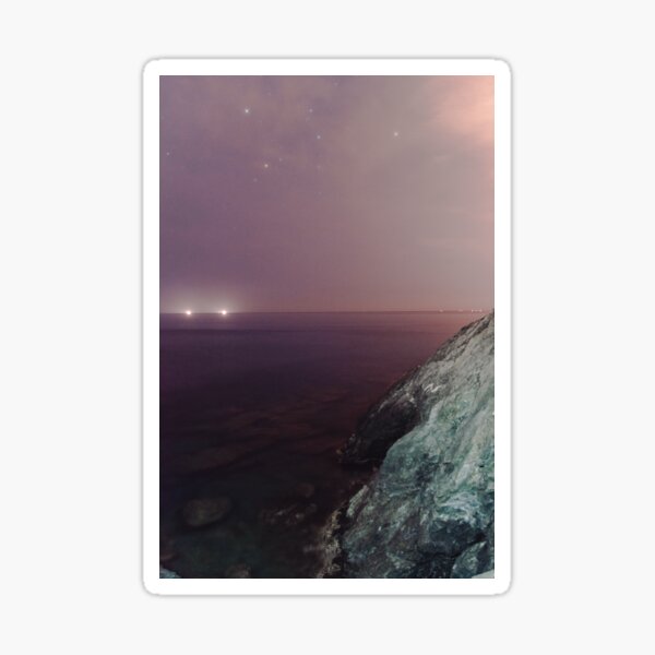Pink Nights | Nature and Landscape Photography Sticker