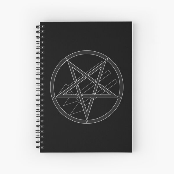 Satanic Antifascism - Black and Smoke Spiral Notebook