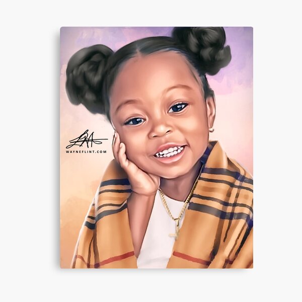 Beautiful Black Princess Canvas Print