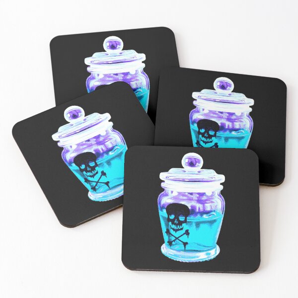 Item preview, Deadly ice potion - blue and purple skull designed and sold by LukjanovArt.