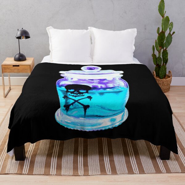 Item preview, Deadly ice potion - blue and purple skull designed and sold by LukjanovArt.