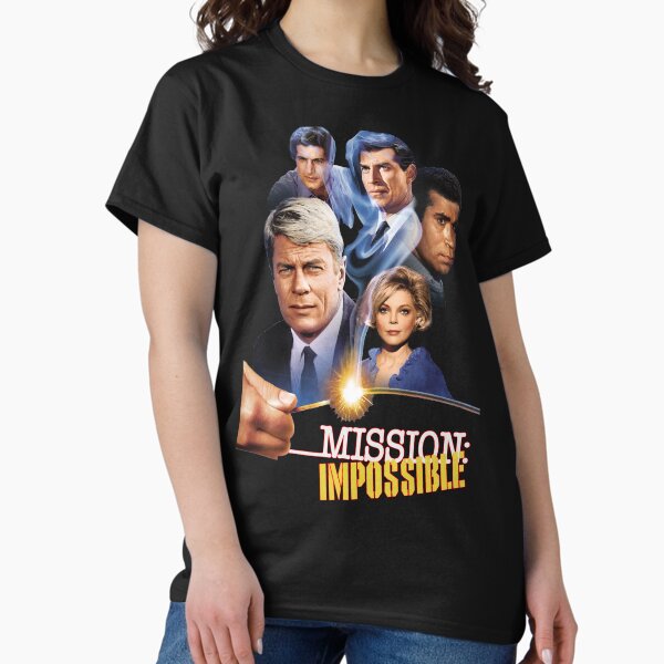 Vista previa del artículo con la obra «Tributo al elenco de la película Retro Impossible Mission de los años 60», diseñado y vendido por 90snerd.