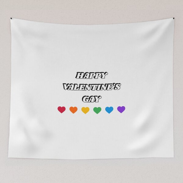 Item preview, Happy Valentine's Gay - rainbow hearts designed and sold by Inspirationmotivation.