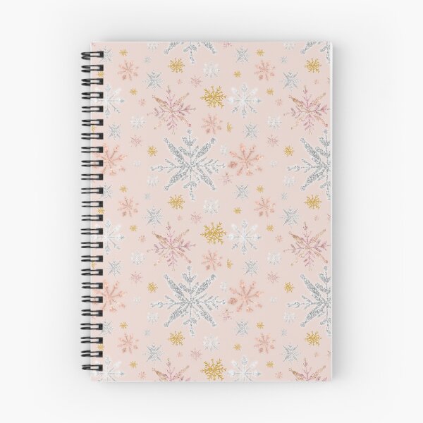 Item preview, Blush Snowflakes Glamour Pattern designed and sold by erinbookdragon.