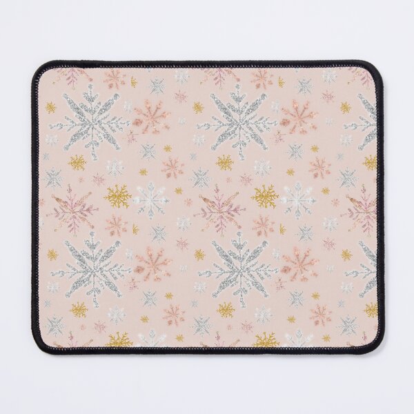 Item preview, Blush Snowflakes Glamour Pattern designed and sold by erinbookdragon.