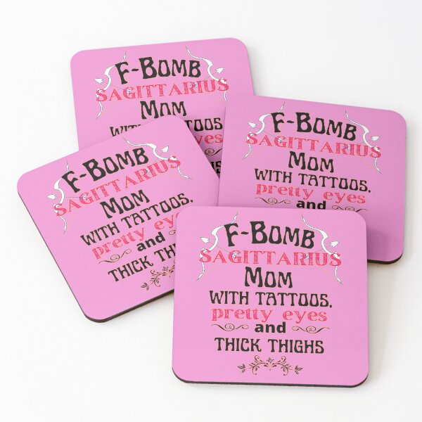 Item preview, F-Bomb Sagittarius Mom With Tattoos Pretty Eyes and Thick Thighs - Lovely Design designed and sold by GoPublicTeam.