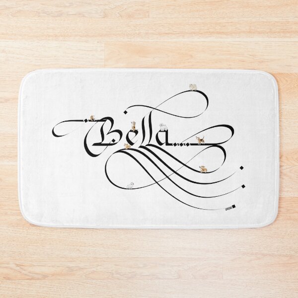 Item preview, Bella, Female Dog Name (Black) designed and sold by AhMath.