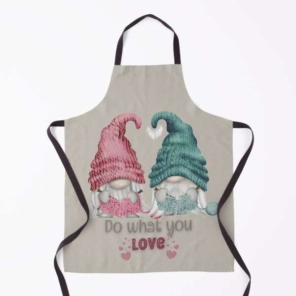Item preview, Gnome Valentine- Do what you Love- Hygge- knitting gnomes designed and sold by Mumzy2many.