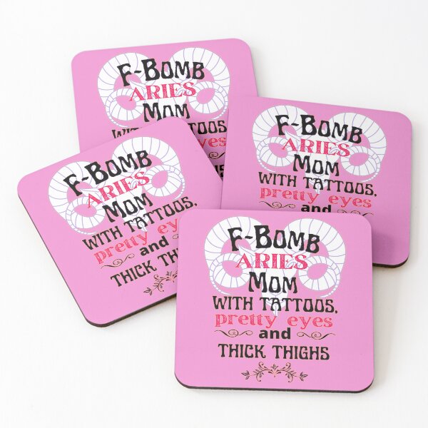 Item preview, F-Bomb Aries Mom With Tattoos Pretty Eyes and Thick Thighs - Lovely Design designed and sold by GoPublicTeam.