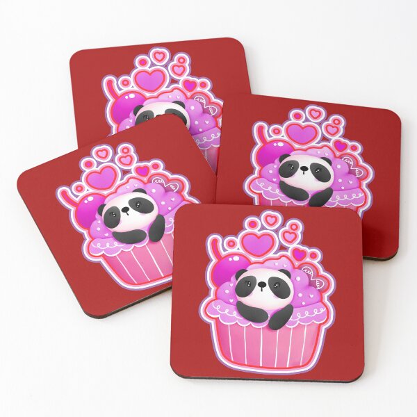 Item preview, Panda Cupcake Valentines designed and sold by WoodburyLake.