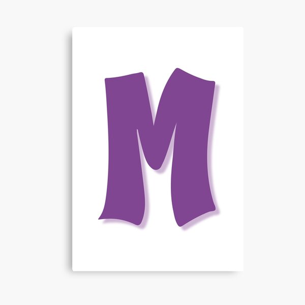 Monogram letter mm logo design canvas prints for the wall • canvas