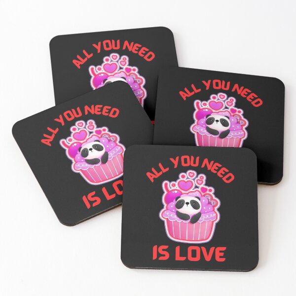 Item preview, All You Need Is Love Panda Valentine  designed and sold by WoodburyLake.