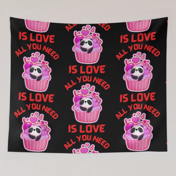 Item preview, All You Need Is Love Panda Valentine  designed and sold by WoodburyLake.