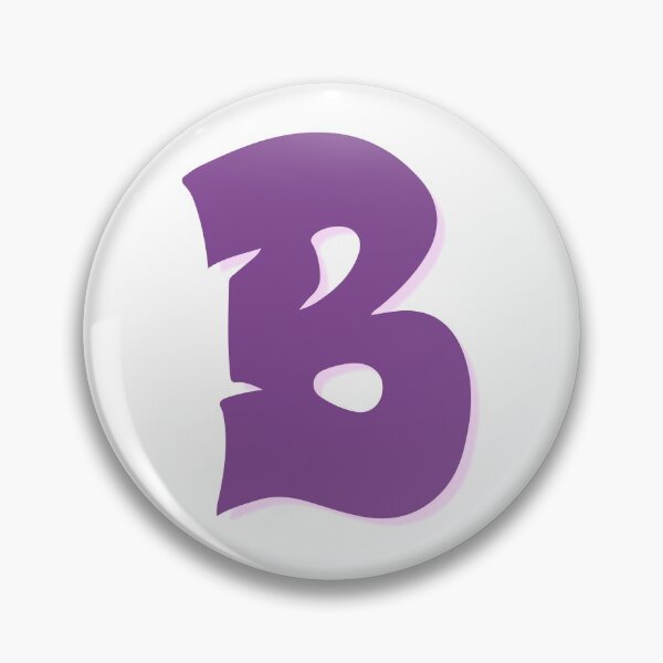Item preview, Purple Graffiti Letter B designed and sold by LetterMom.