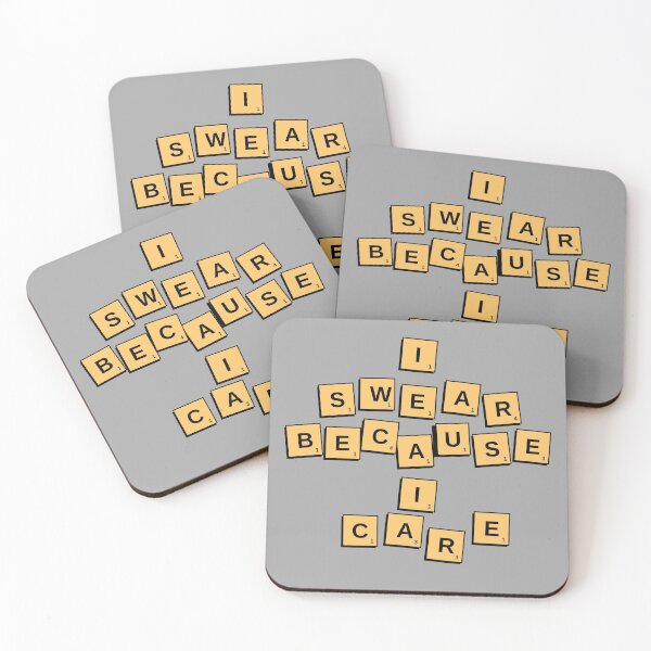 Item preview, I Swear Because I Care Funny Letters designed and sold by Cedarrue.