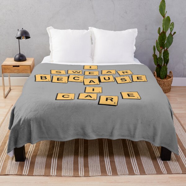Item preview, I Swear Because I Care Funny Letters designed and sold by Cedarrue.