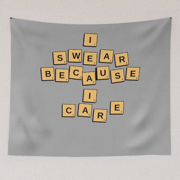 Item preview, I Swear Because I Care Funny Letters designed and sold by Cedarrue.