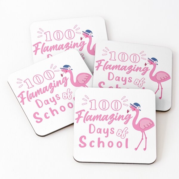 Item preview, 100 Flamazing Days - Happy 100th Day Of School Celebration - For Teacher and Cool Student - For Flamingo Lovers - Girls designed and sold by distractful.