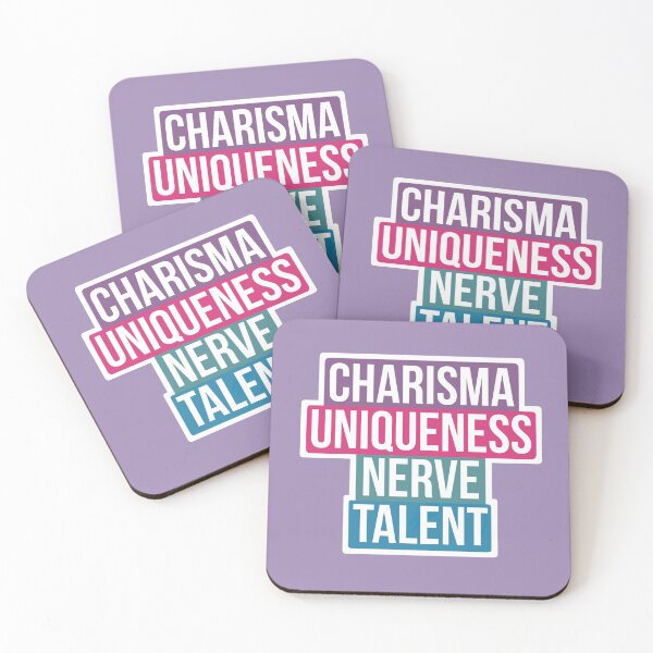 Item preview, Charisma, Uniqueness, Nerve, Talent! - Drag Race Catchphrase designed and sold by DragApparel.