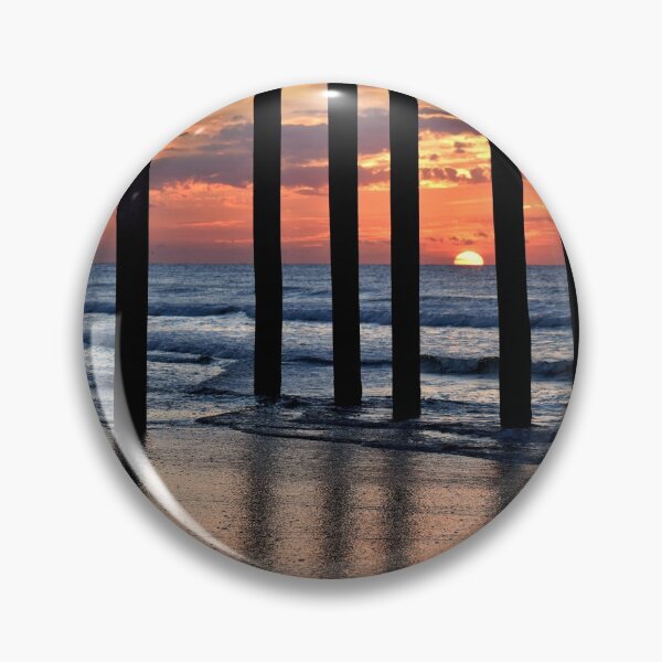 Item preview, Margate City NJ Sunrise Through the Pier designed and sold by LeslieMac713.