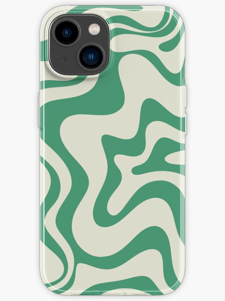 Liquid Swirl Retro Contemporary Abstract in Soft Blush Pink iPhone Case  for Sale by kierkegaard