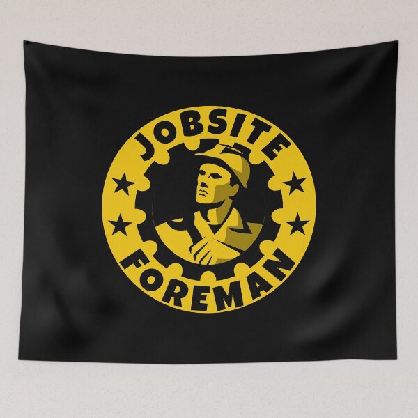 Item preview, Jobsite Foreman Helmet Decal Hard Hat Awesome Job Gift designed and sold by Shop signer.