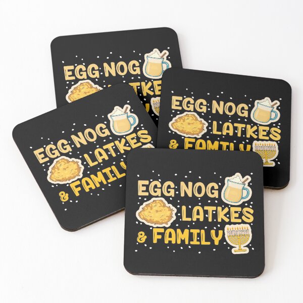 Item preview, Eggnog Latkes Family Jewish Christmas Chrismukkah graphic designed and sold by jakehughes2015.